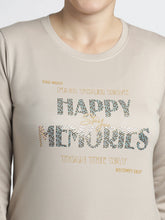 Women’s Printed Full Sleeves T-Shirt “Happy Memories”