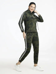 Women's Camouflage Tracksuit Set - Printed Hoodie & Jogger Set - ASTRON