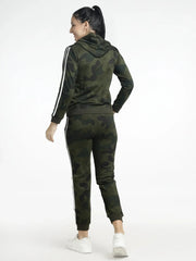 Women's Camouflage Tracksuit Set - Printed Hoodie & Jogger Set - ASTRON