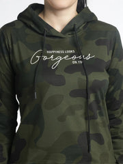 Women's Camouflage Tracksuit Set - Printed Hoodie & Jogger Set - ASTRON
