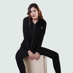 Astron Red Zip-Through Hoodie for Women - Full Sleeve Stylish Wear - ASTRON