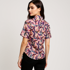 Astron – Abstract Swirl Print Shirt