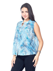 Astron – Sleeveless Comfort Fit Shirt for Women