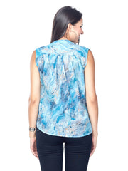 Astron – Sleeveless Comfort Fit Shirt for Women