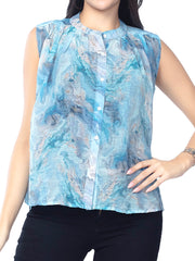 Astron – Sleeveless Comfort Fit Shirt for Women