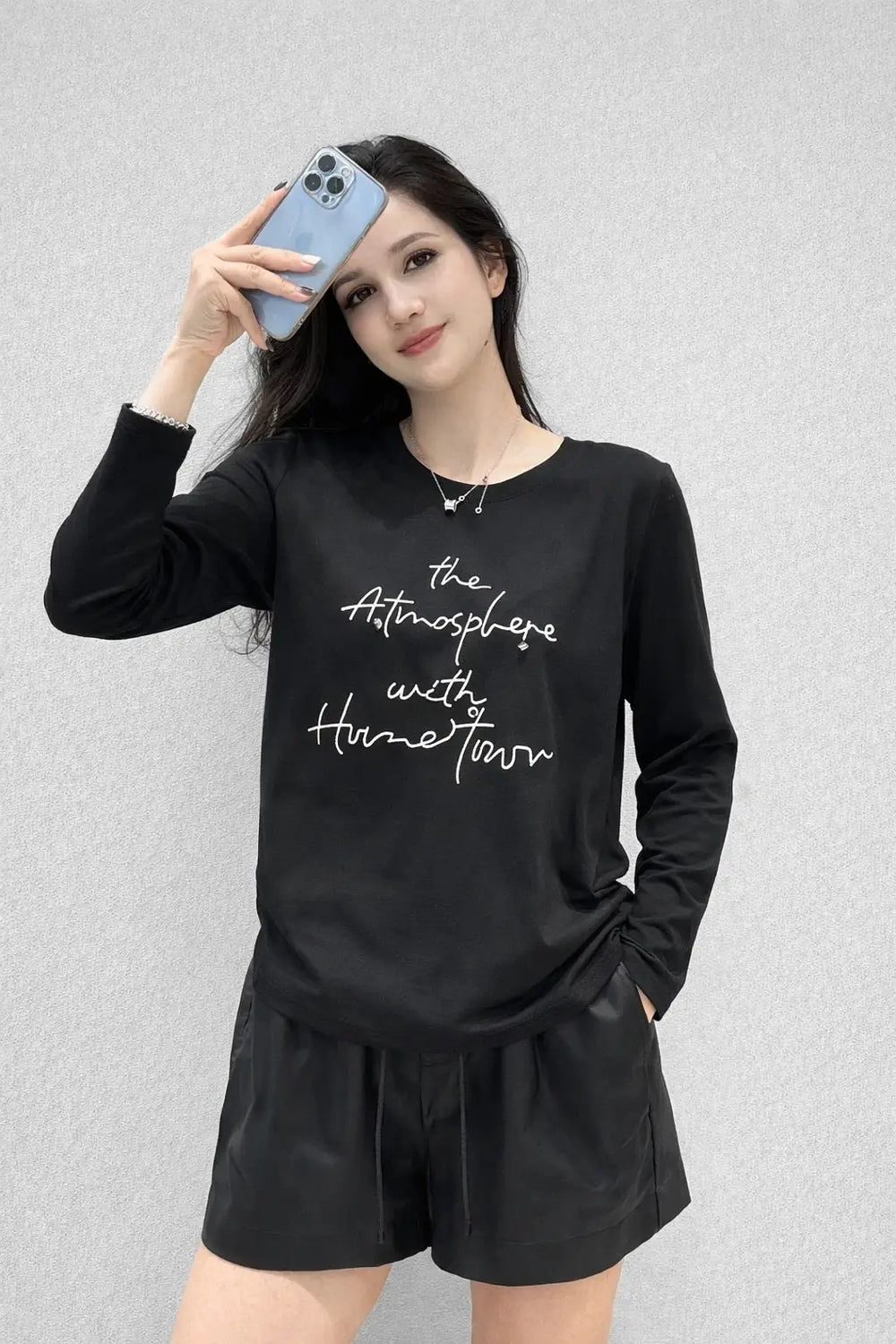 Women’s Printed Casual Long-Sleeve T-Shirt - ASTRON