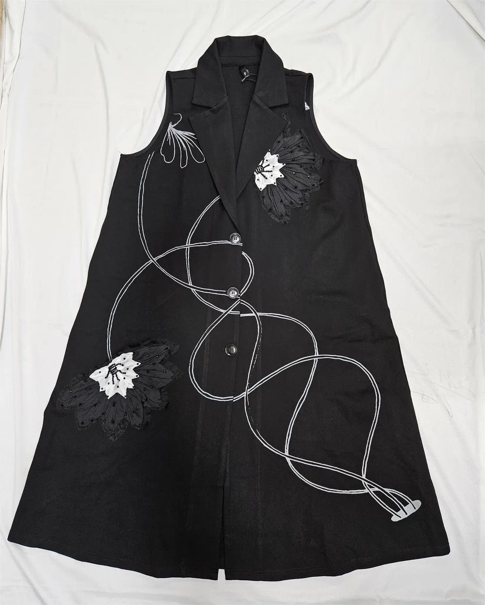 Women’s Sleeveless Embroidered Dress - ASTRON