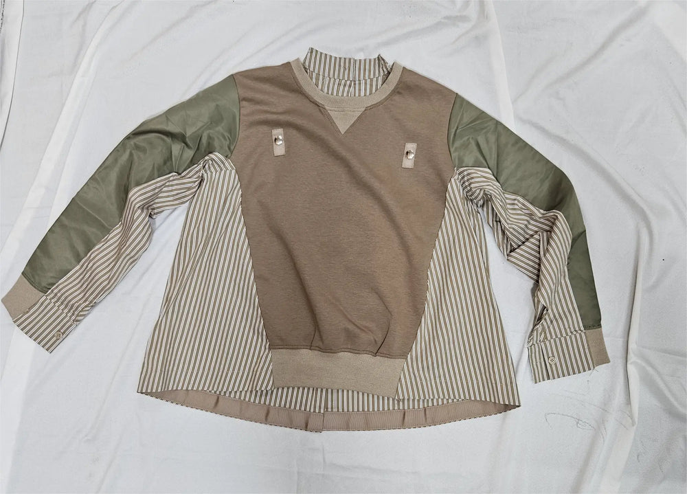 Women’s Color-Block Panel Sweatshirt - ASTRON