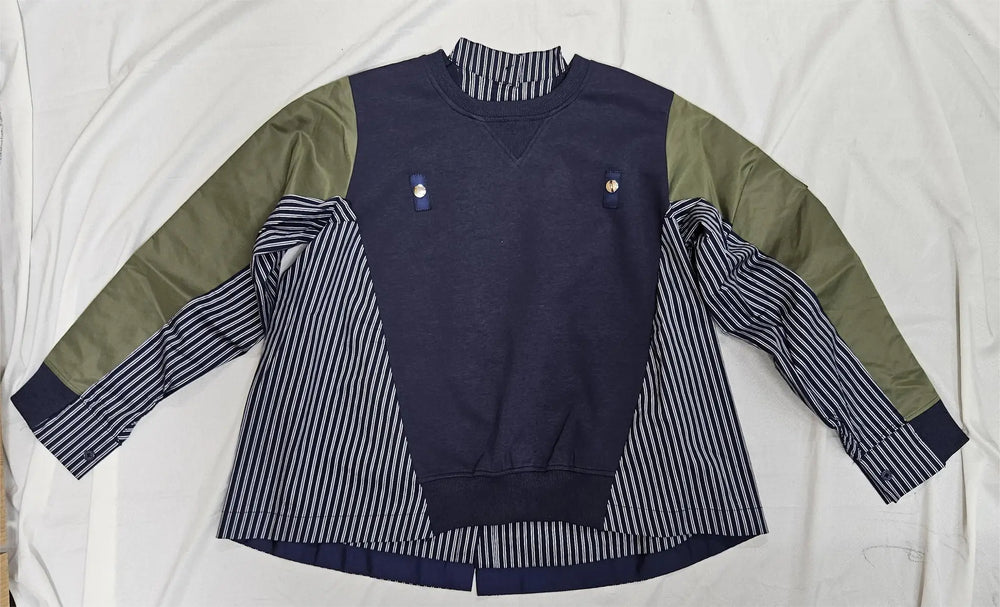 Women’s Color-Block Panel Sweatshirt - ASTRON