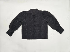 Women’s Black Lace Full-Sleeve Shirt - ASTRON