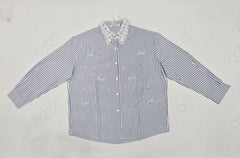 Women's Embellished Striped Shirt for Effortless Style and Chic Fashion - ASTRON