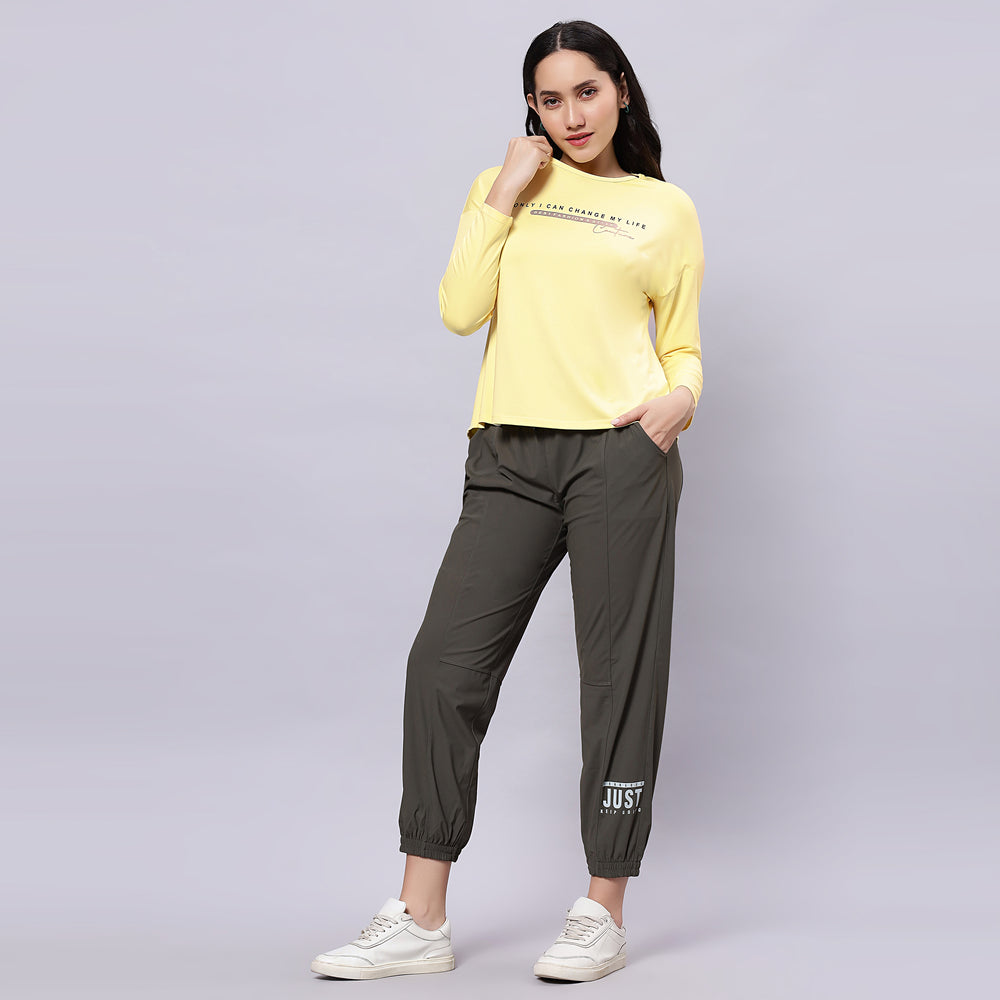 Full Sleeves Active wear T-Shirt.