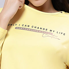 Full Sleeves Active wear T-Shirt.