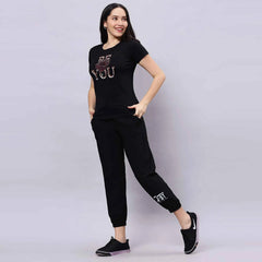 Half Sleeve Round neck Sequence Applied T-shirt