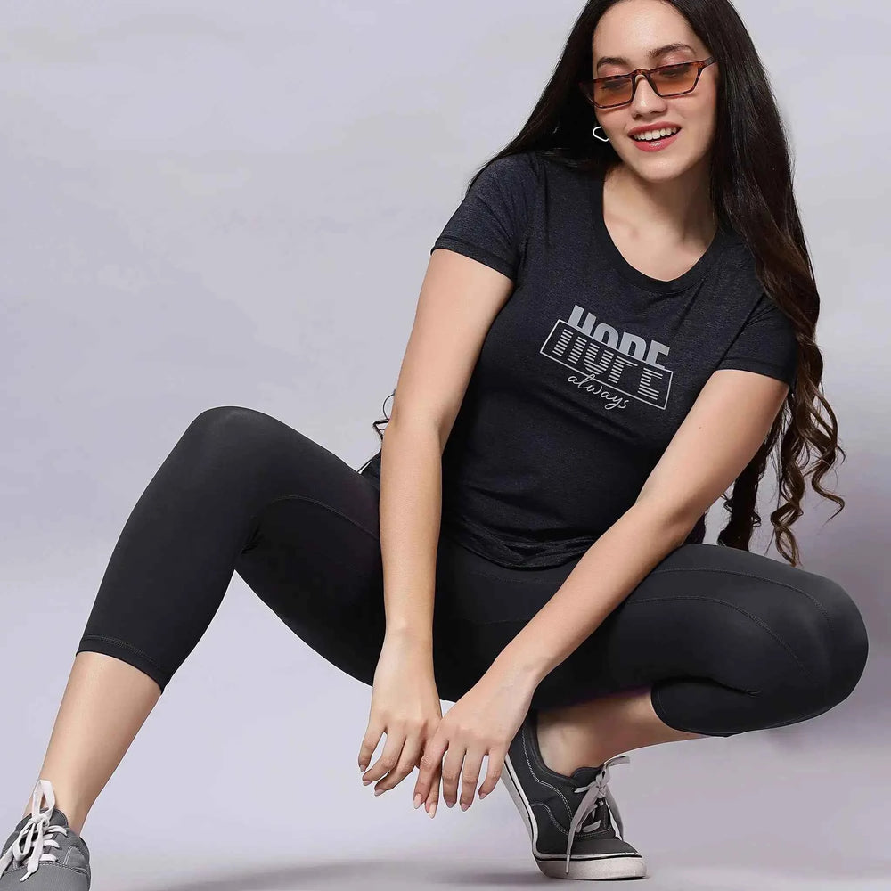 Active Wear Apple Bottom Cut T-Shirt