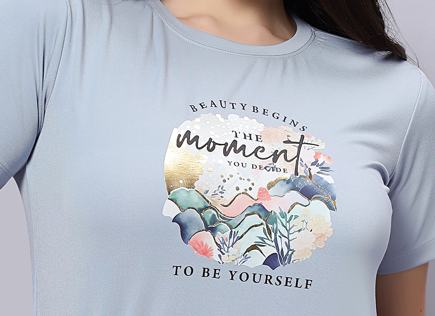 Half Sleeves Box Body T-Shirt.