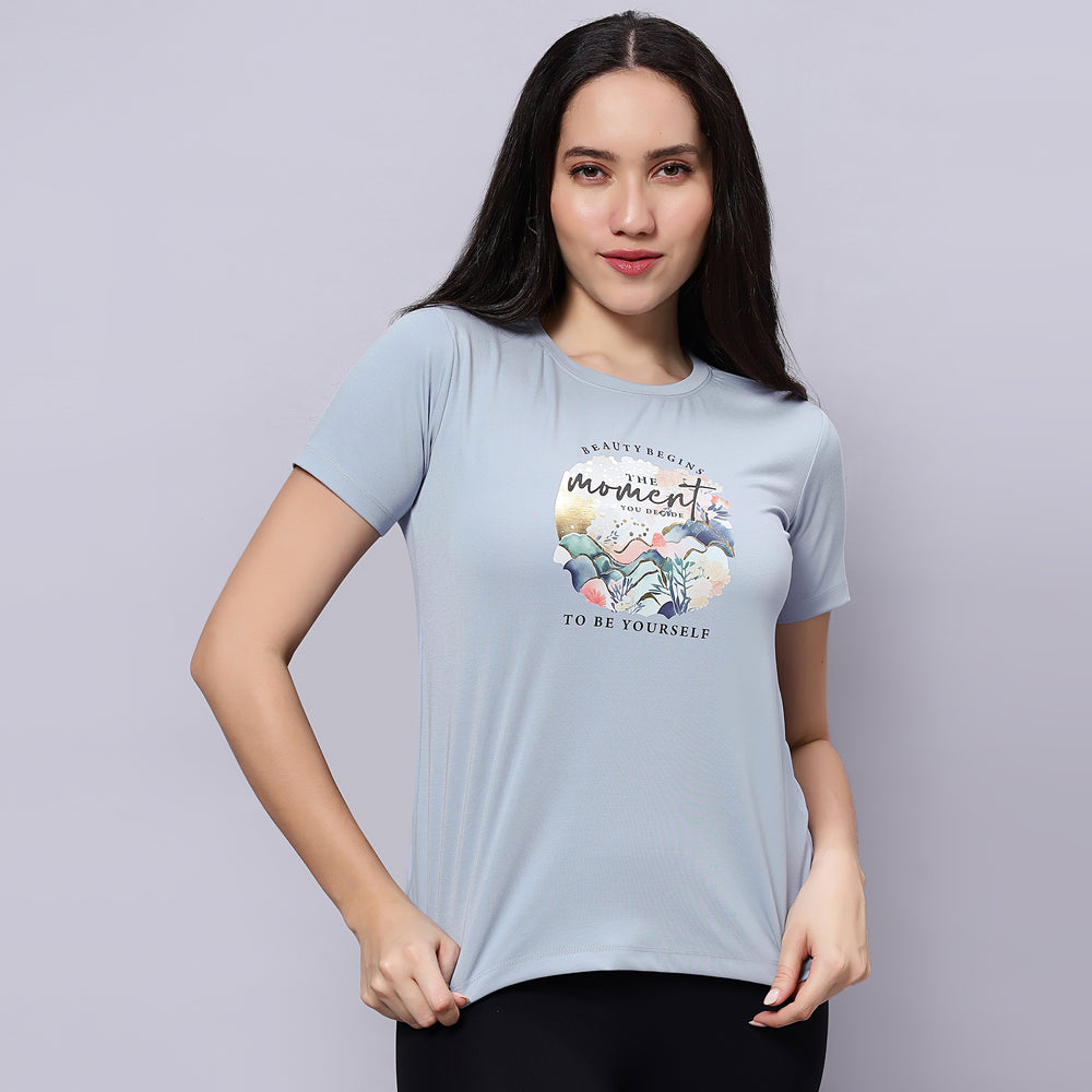 Half Sleeves Box Body T-Shirt.