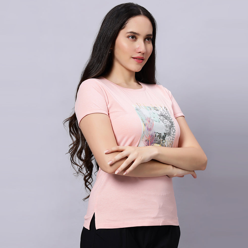 Half Sleeve Relaxed Fit T-Shirt.