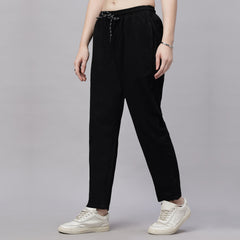 Tencel Baggy Fit Mid Waist Denim Jeans Pant.