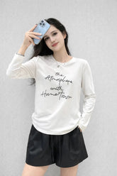 Women’s Printed Casual Long-Sleeve T-Shirt - ASTRON