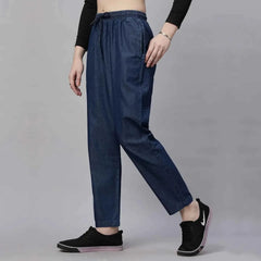 Astron – Lightweight Silky Baggy Fit Mid-Waist Jeans