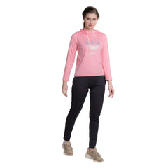 Leaf Print Hoodie for Women - Stylish Full Sleeve Pullover with Nature-Inspired Design - ASTRON
