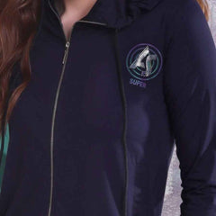 Astron Red Zip-Through Hoodie for Women - Full Sleeve Stylish Wear - ASTRON