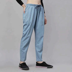 Astron – Lightweight Silky Baggy Fit Mid-Waist Jeans