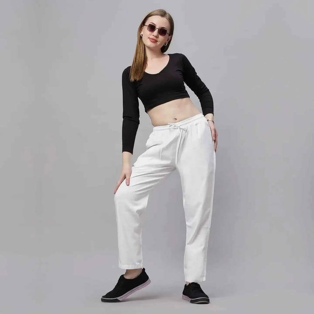 Astron – Tencel Baggy Fit Mid-Waist Pista Green Denim Jeans for Women