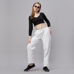 Tencel Baggy Fit Mid Waist Denim Jeans Pant.