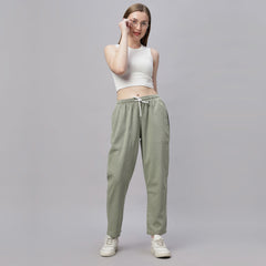 Tencel Baggy Fit Mid Waist Denim Jeans Pant.