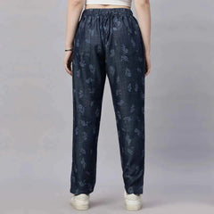 Astron – Printed Korean Fit Silky Denim Jeans for Women