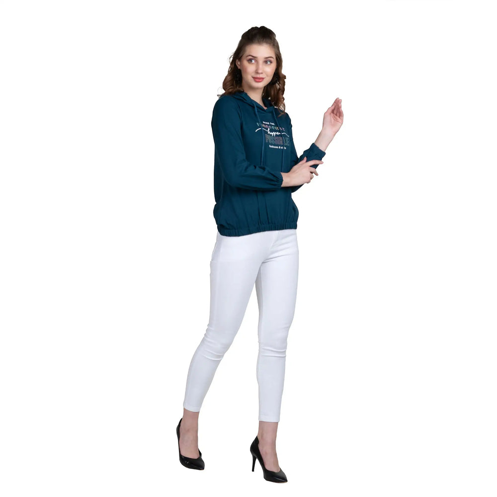 Women's Pullover Hoodie - Full Sleeve Comfort for Everyday Wear - ASTRON