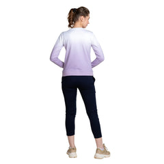 Long Sleeve Chest Printed Ladies Long Sleeve Cotton T-Shirt - ASTRON