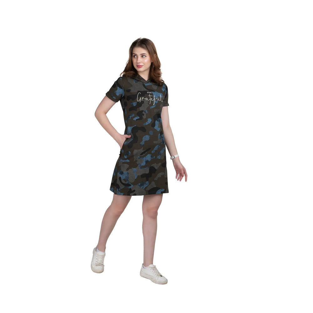 Women's Camouflage Hoodie Dress for Ultimate Style and Comfort - ASTRON