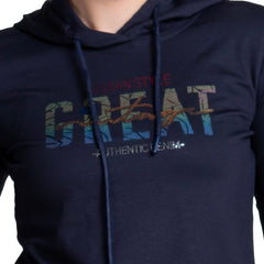 Typography printed Ladies Long Sleeve Hoodie.