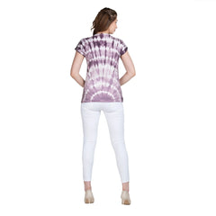 Astron Tie-Dye Cotton T-Shirt for Women - Stylish Round Neck Design - ASTRON