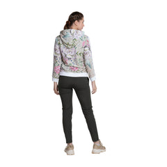 Floral Print Women's Full Sleeve Zip-through Hoodie