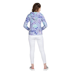 Floral Print Women's Full Sleeve Zip-through Hoodie