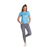 Astron – Round Neck Half Sleeves Cotton T-Shirt for Women