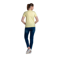 Astron Pista Green Cotton T-Shirt for Women - Half Sleeves Design - ASTRON