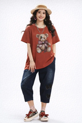 Women’s Printed Casual T-Shirt - ASTRON