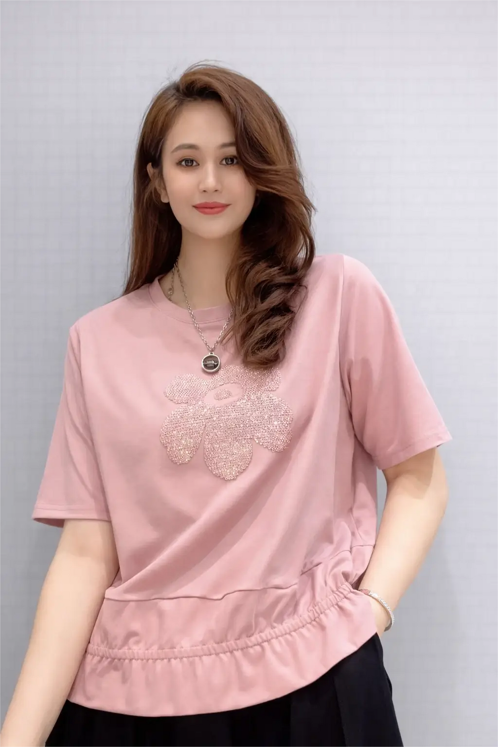 Women’s Embellished Casual Top - ASTRON