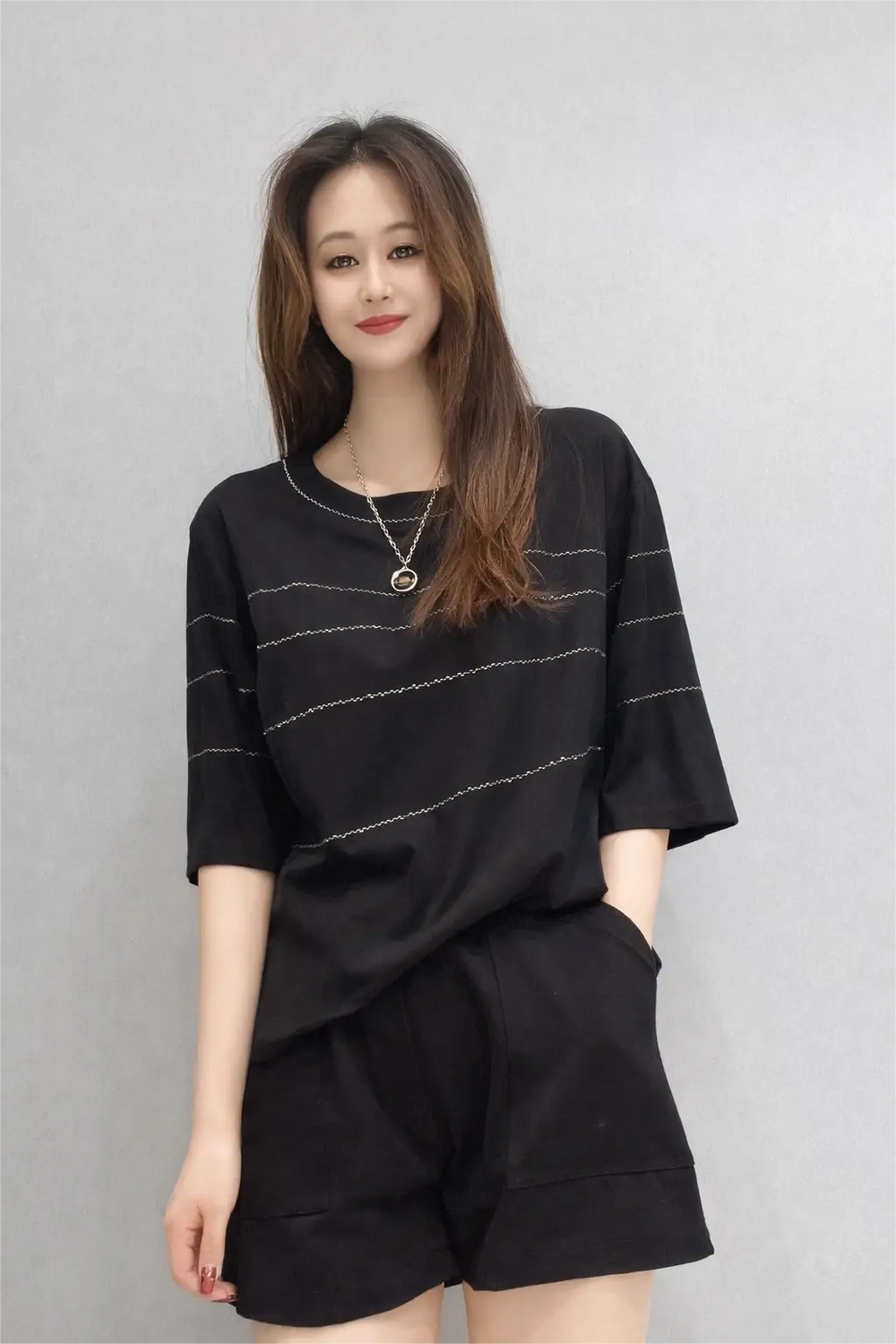 Women’s Oversized Casual Tee with Stitch Detail - ASTRON