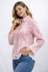 Women’s Embroidered Shirt for Effortless Style and Comfort - Perfect Women's Embroidered Shirt - ASTRON