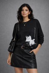 Women’s Graphic Zipper Sweatshirt - ASTRON