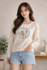 Women’s Lace Sweatshirt - ASTRON