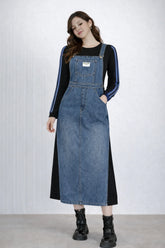 Women’s Denim Dungaree Dress