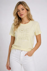 Love the New York Top – Cotton Spandex Half Sleeve Tee