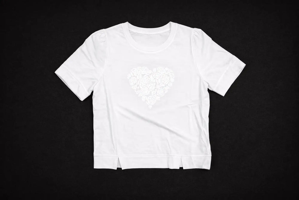 Women’s Embroidered Rose Motif Top - ASTRON